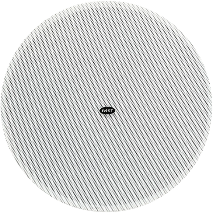 White in-ceiling speaker