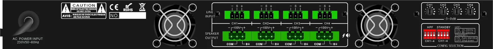 BA-4120D — Rear Panel