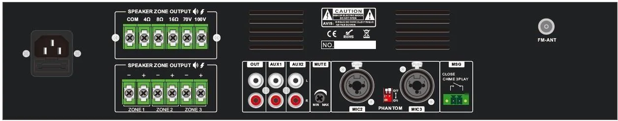 BA3-120Z — Rear Panel
